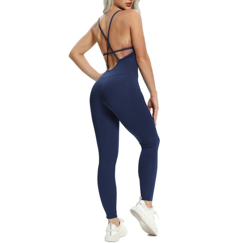 2024 New Women's Backless Jumpsuit/Bodysuit (Gym, Yoga, Weightlifting)