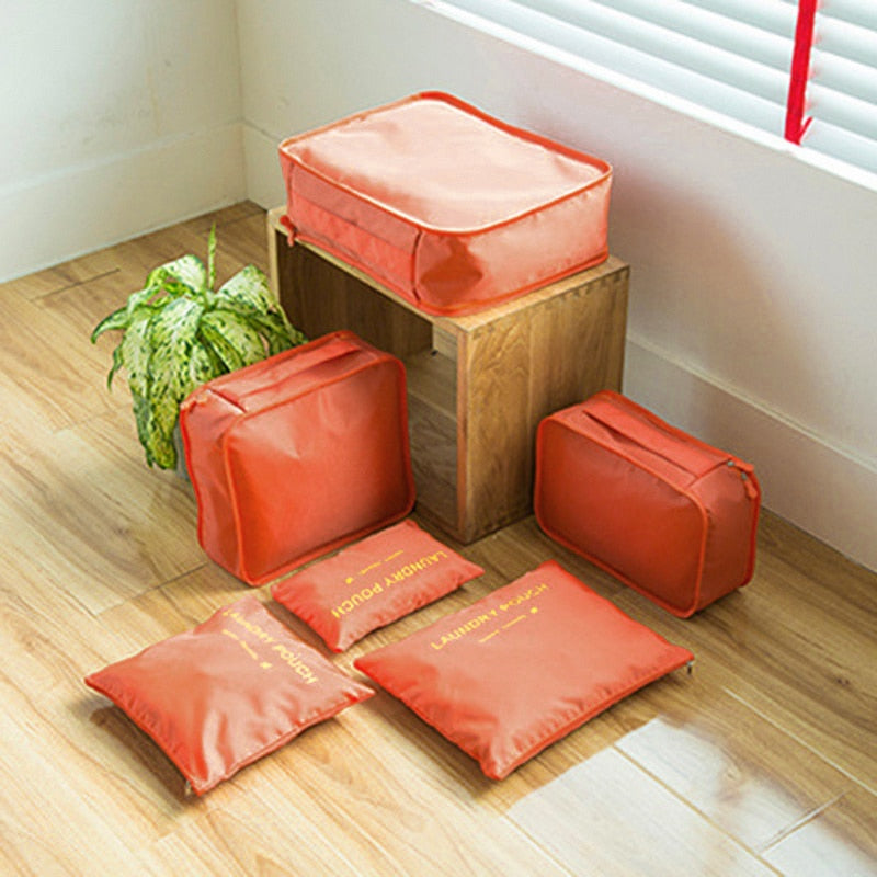 6pcs Cube Storage Bag Organizer Set