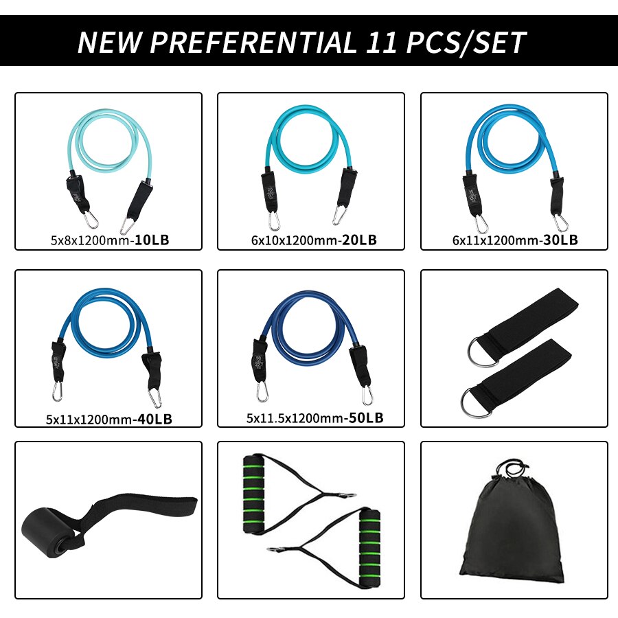 Fitness Resistance Bands with Handles
