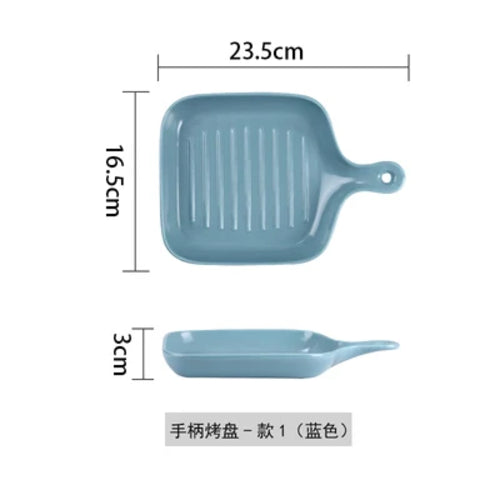 Modern Nordic Ceramic Baking Dish & Deep Plate (9.25 x 6.5in )