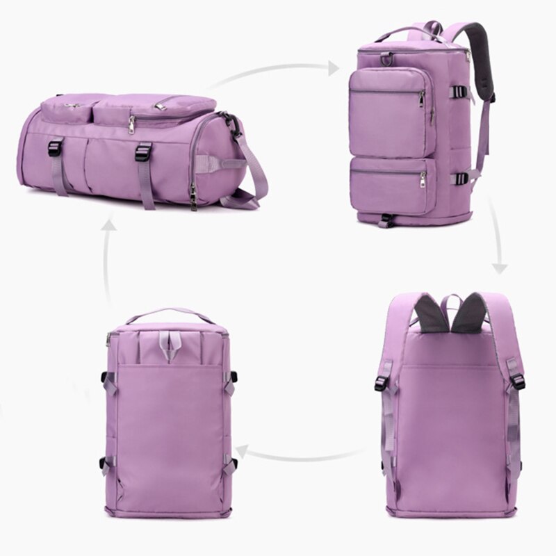 Travel Bag Switches From Shoulder Bag to Backpack