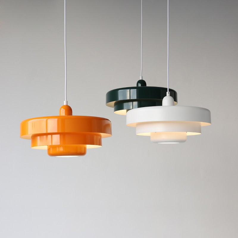 Modern Bauhaus Tiered Pendant Light