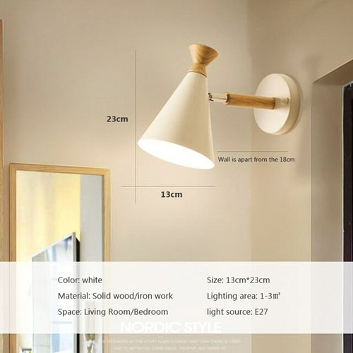 Modern Wooden LED Wall Lamps