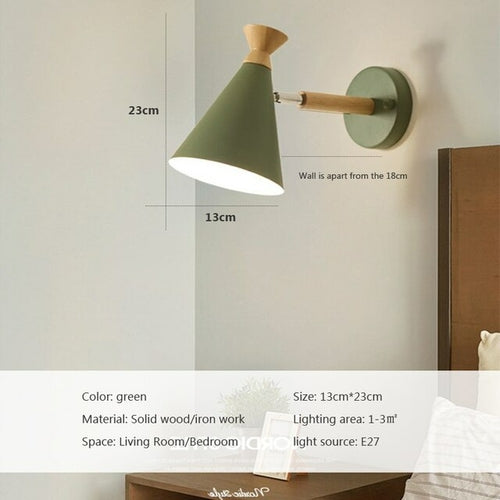 Modern Wooden LED Wall Lamps