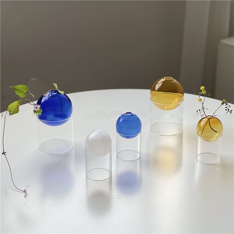 Multicolor Modern Globe Vases