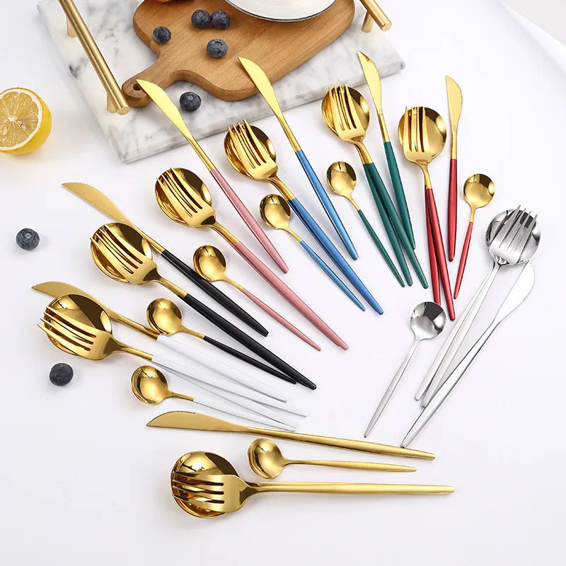 Modern Polished Cutlery Set (6 person Set)