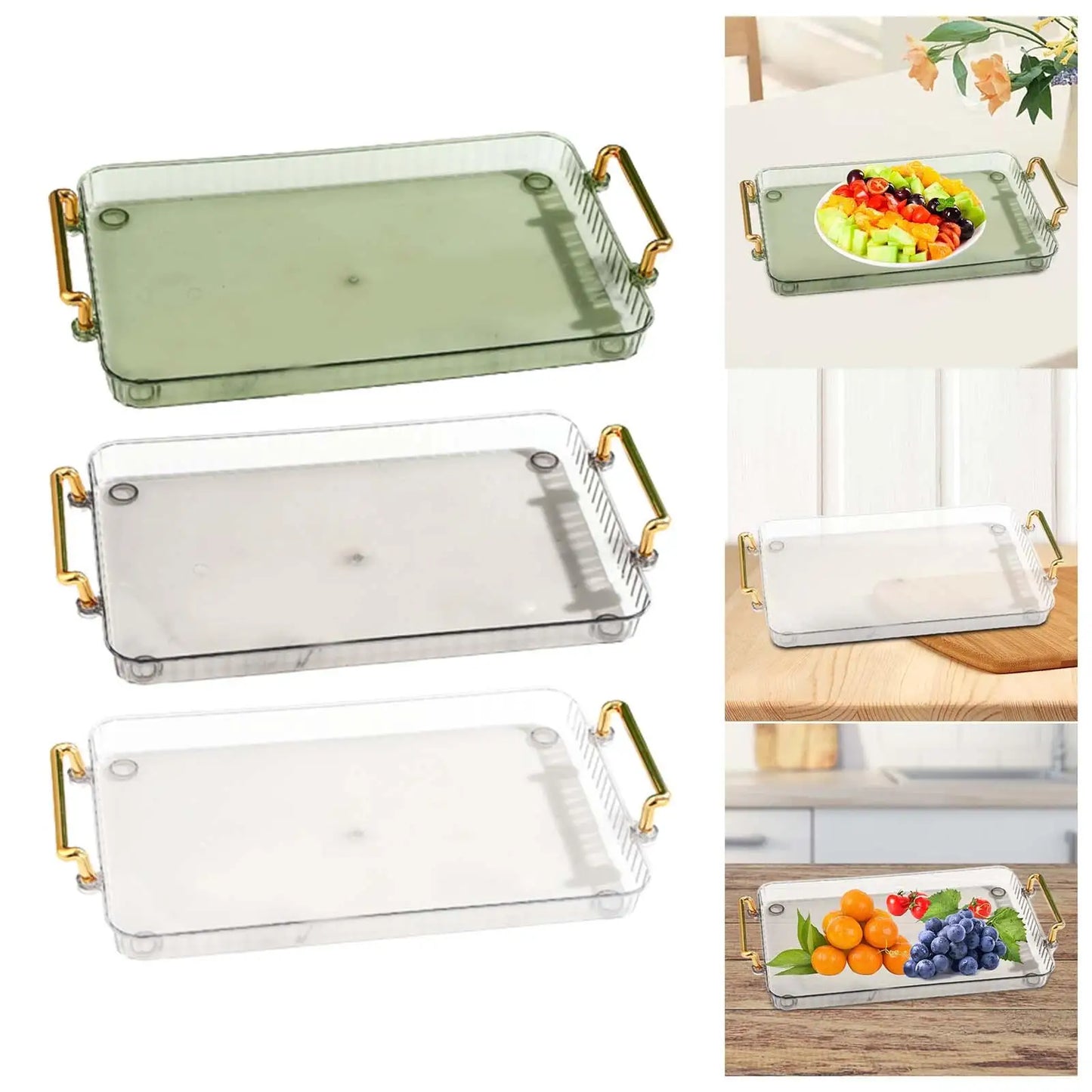 Modern Decorative Tray (Breakfast, Bed, Perfume, Makeup, Pastries)
