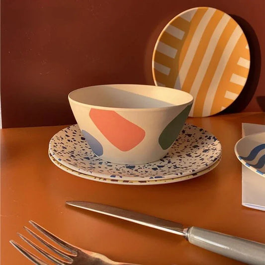 Hand-painted Modern Dishes (Sold Seperately)