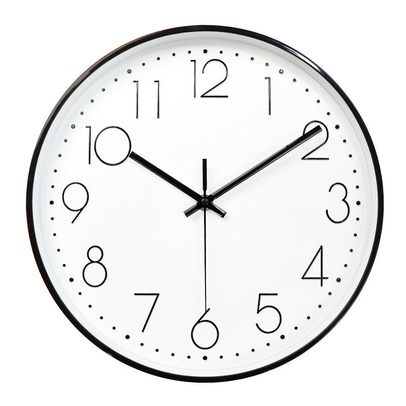 Simple Modern Circular 8in Wall Clock