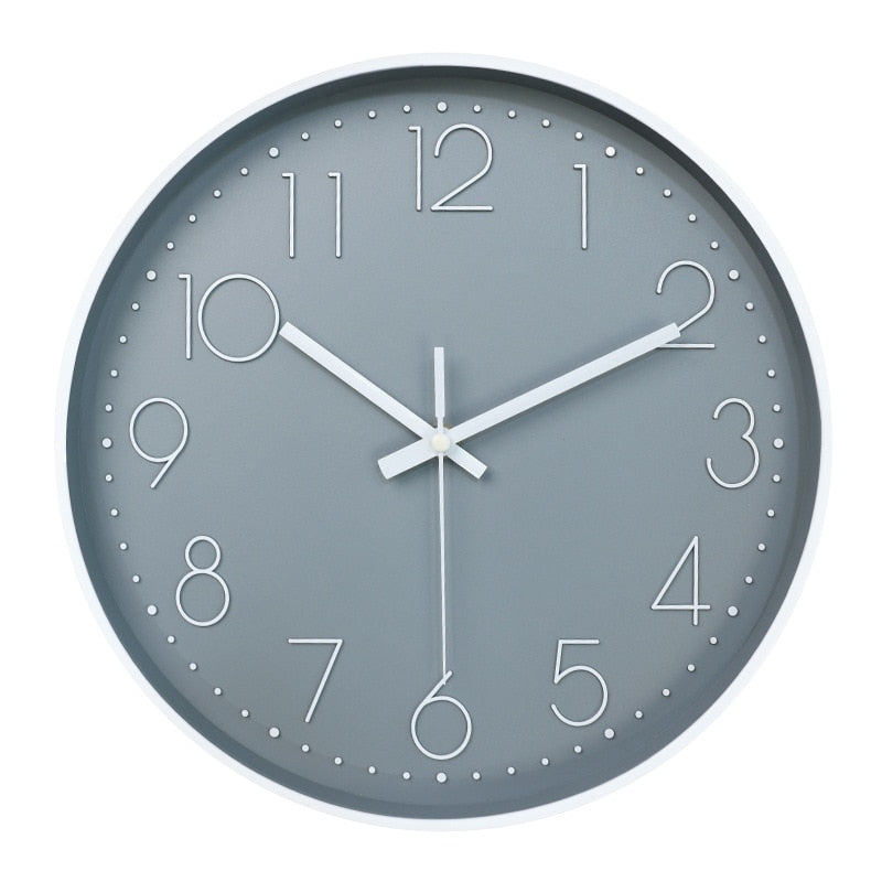 Simple Modern Circular 8in Wall Clock