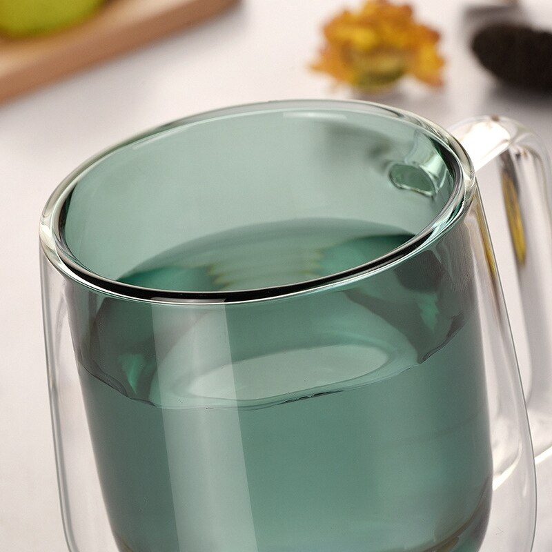 Multi-color Modern Glass Mugs (2 different styles)