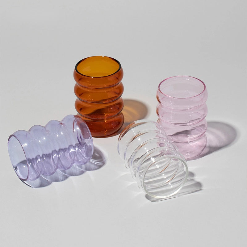 Modern Colored Glass Tumblers