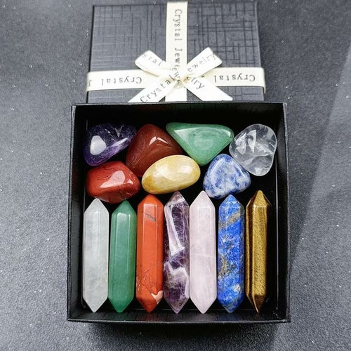 Small Crystal Box Set - Natural Gemstones for Chakras