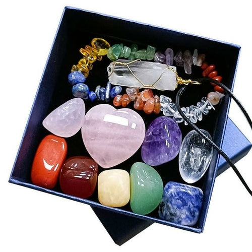 Small Crystal Box Set - Natural Gemstones for Chakras