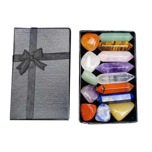 Small Crystal Box Set - Natural Gemstones for Chakras