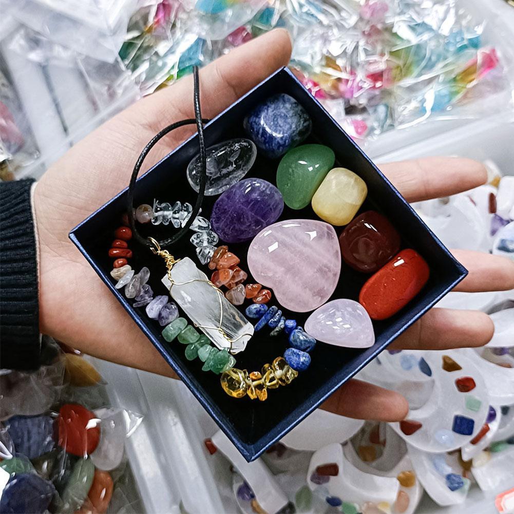 Small Crystal Box Set - Natural Gemstones for Chakras