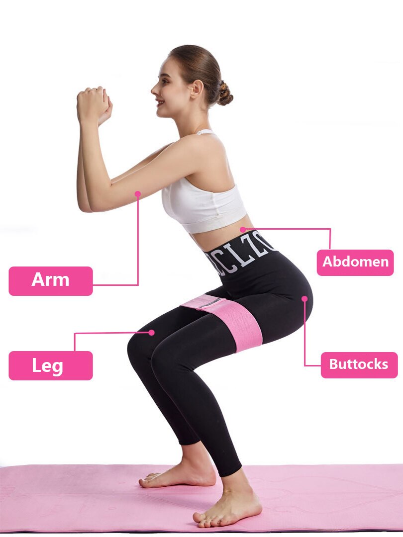 Fitness Resistance Band with Cloth to Prevent Slipping and Pinching