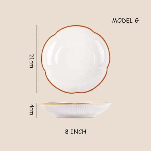 Modern Luxurious Ceramic Dish Set (Sold Separately)