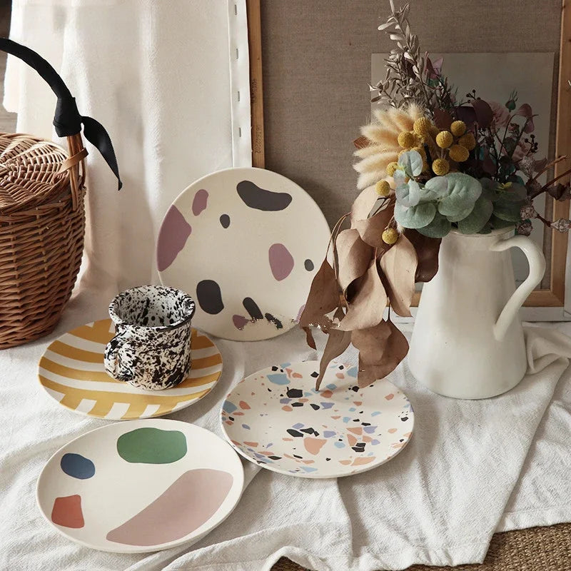 Hand-painted Modern Dishes (Sold Seperately)