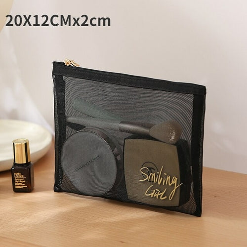 Transparent Mesh Makeup Case Organizers