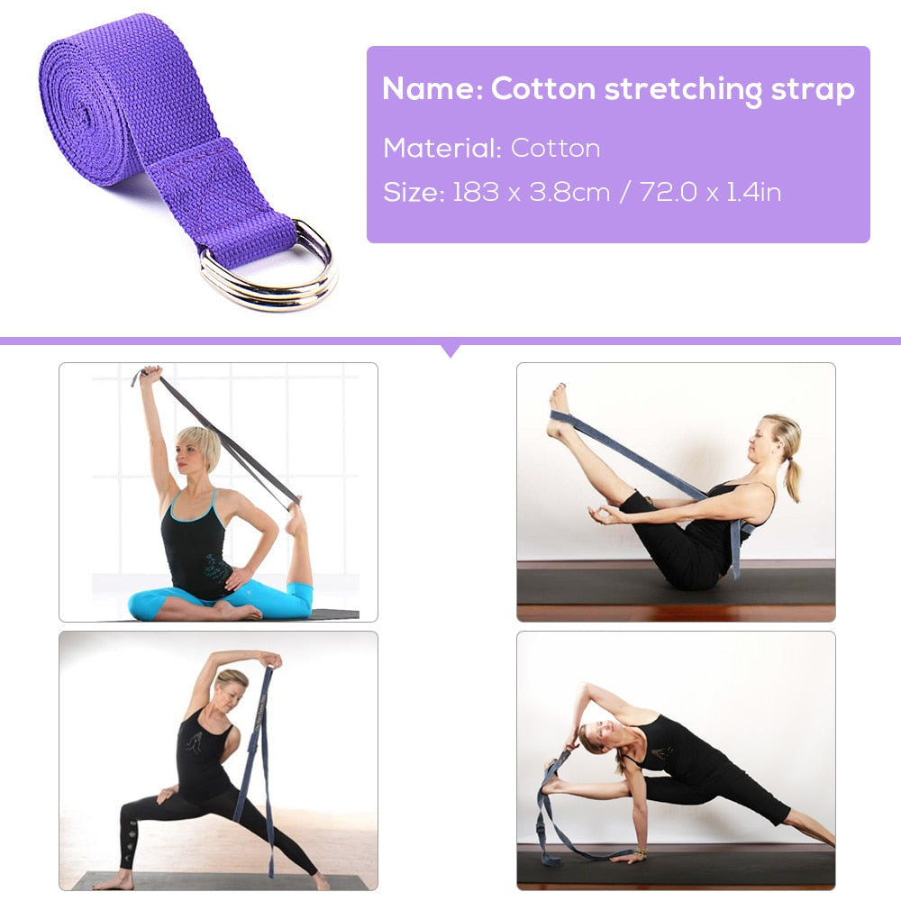 2 Pack Foam Yoga Blocks with Yoga Strap