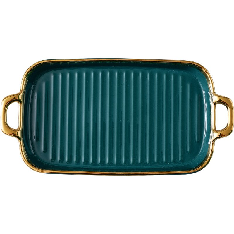 Nordic Modern Rectangle Grill Plates